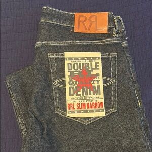 Ralph Lauren Double RL Slim Narrow Men's Jeans - Dark Blue
